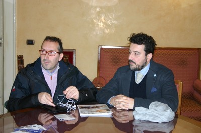 Il direttore artistico Vincenzo Macedone e l'assessore alla cultura Alfonso Di Silvestro
