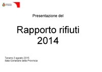 rapporto rifiuti provinciali 2014