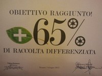 l'attestato ai Comuni ricicloni