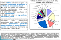 Distribuzione delle imprese nei settori di attività