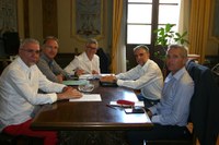 nella foto: Claudio Mongia, Tito Pulcini, Sabatino Falasca e Francesco Dolceamore 