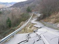 un'immagine della frana
