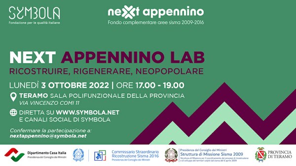 Ricostruire, Rigenerare, Neopopolare. Presentazione dei bandi del Fondo Complementare al PNRR per le Aree Sisma.