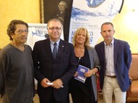 da sx Marco Incagnoli, il presidente Catarra, Doriana Calilli responsabile progetti Comunitari dell'ente, l'assessore all'all'ambiente Francesco Marconi