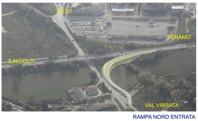 grafico della rampa a nord
