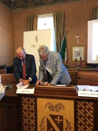 ass.re Pepe e presidente Federdistribiuzione Gradara