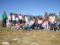 foto di gruppo sul Gran Sasso