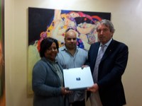 Lucia Yosef e il vicepresidente Rasicci