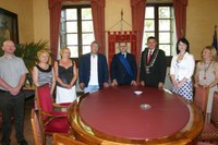 La delegazione polacca con il Presidente Catarra e il Vicepresidente Rasicci