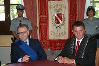 Il Presidente e il Sindaco di Plonsk, Pietrasik