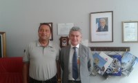 Il direttore del carcere Stefano Liberatore e Renzo Di Sabatino